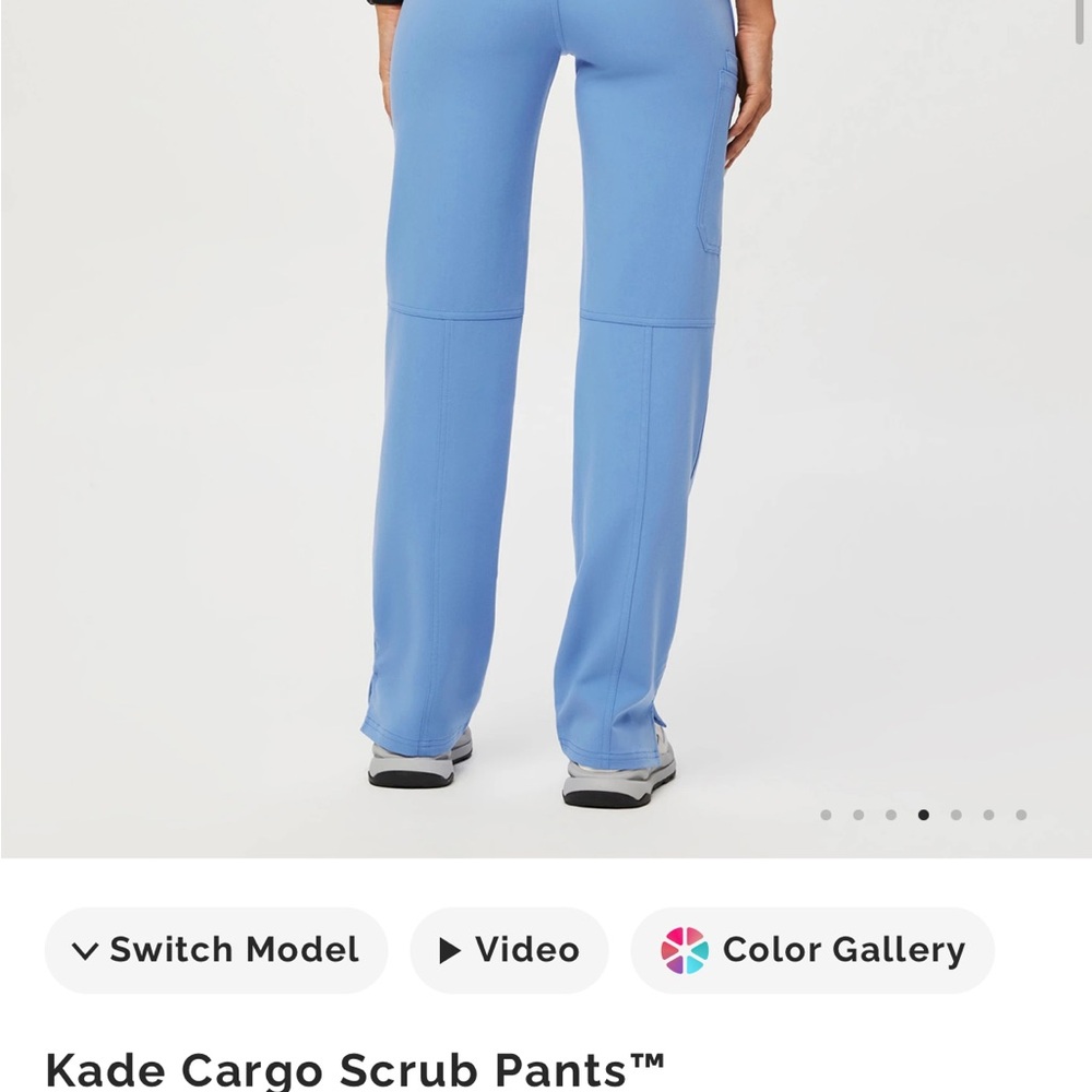 Figs Kade cargo scrub pants medium ceil blue - Picture 2 of 6
